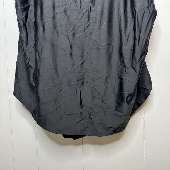 Swimsuits For All Sarong Front One Piece Swimsuit Black Plus Size 34 - Picture 7 of 16